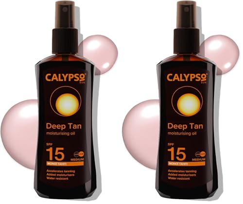 Image of Calypso Monoi Tahiti Bronzing Tanning Oil SPF15 (Pack of 2)
