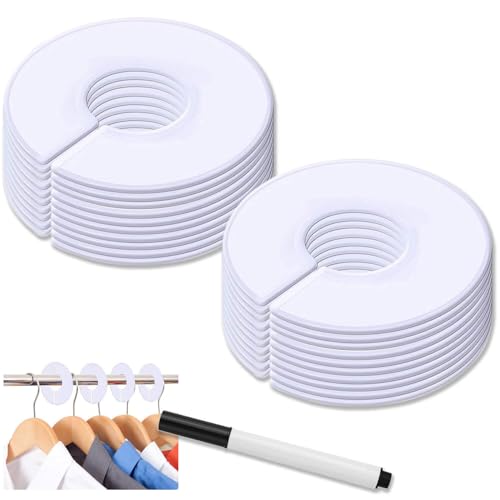 Reviews de Divisores de baldas comprados en linea. 49 Voyzdx 20 Pcs Separadores De Armario Para Ropa,Etiquetas Redondas,4 Colores Separadores Tamaño de Ropa,Divisores de Perchas para Armario Clasificación de Vestuario,Tiendas de...