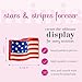 Nora Fleming American Flag A18 - Hand-Painted Ceramic Holiday Décor - Spring Minis for The Home and Office