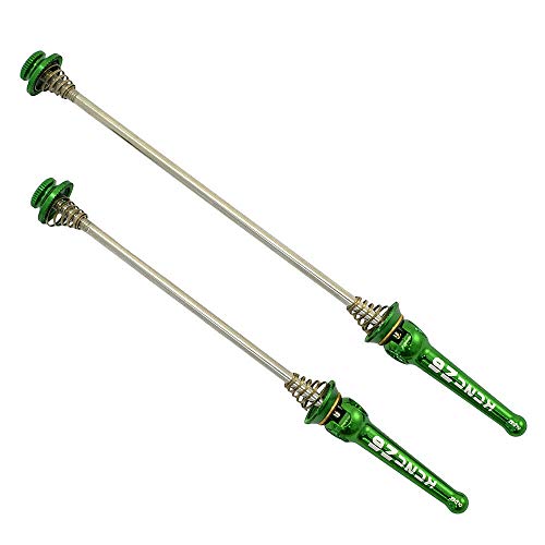 KCNC Z6 KQR Road Stainless Axle Hub Skewer, Green, KQR-04-RD-GR, SK2148