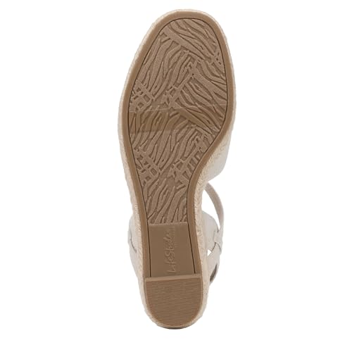 LifeStride Women's Pilar Espadrille Wedge Sandal Bone 7.5 W by LifeStride - Used condition - Image 4