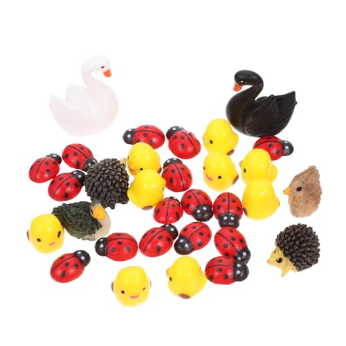 Figurines Feng Shui animaux résine pour décorer un terrarium et mini cygnes