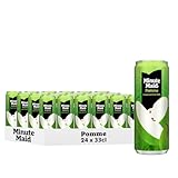 Minute Maid Jus de Pomme 100% Fruit, Canettes 33cl, Pack de 24