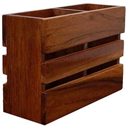 UMAASUnique Wooden Handicrafts® Wooden Cutlery Holder/Multipurpose Stand
