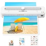 A3 Laminator, 13-Inch Laminating Machine for A3/A4/A5/A6 with Laminating Pouches and Integrated Cutter, Ideal for Home, Office and School