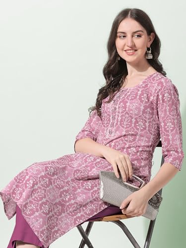 Image of MIRCHI FASHION Women's Straight Fit Paisley Printed And Embellished Kurta Set with Dupatta and Trouser