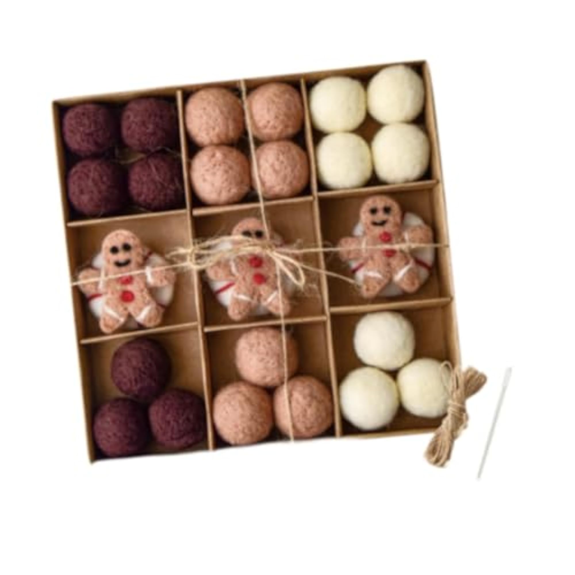 DIY Christmas Felt Ball Garland Set for Festival Decor