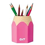 Bao Core BXT Fashionable Adorable Creative Cartoon Pencil Stub Shape Waterproof Pen Pencil Holder Box Cup Pink