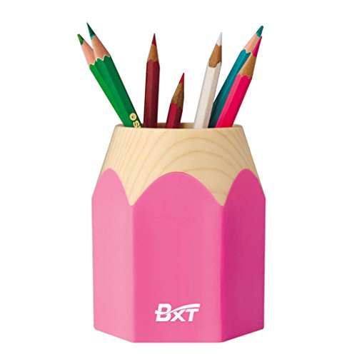 Bao Core BXT Fashionable Adorable Creative Cartoon Pencil Stub Shape Waterproof Pen Pencil Holder Box Cup Pink