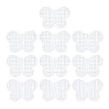 MY MIRONEY 10Pcs Mesh Plastic Canvas Kits Butterfly Shape Cross Stitch Plastic Canvas Tools Plastic Sheets Embroidery Craft Knit Tools