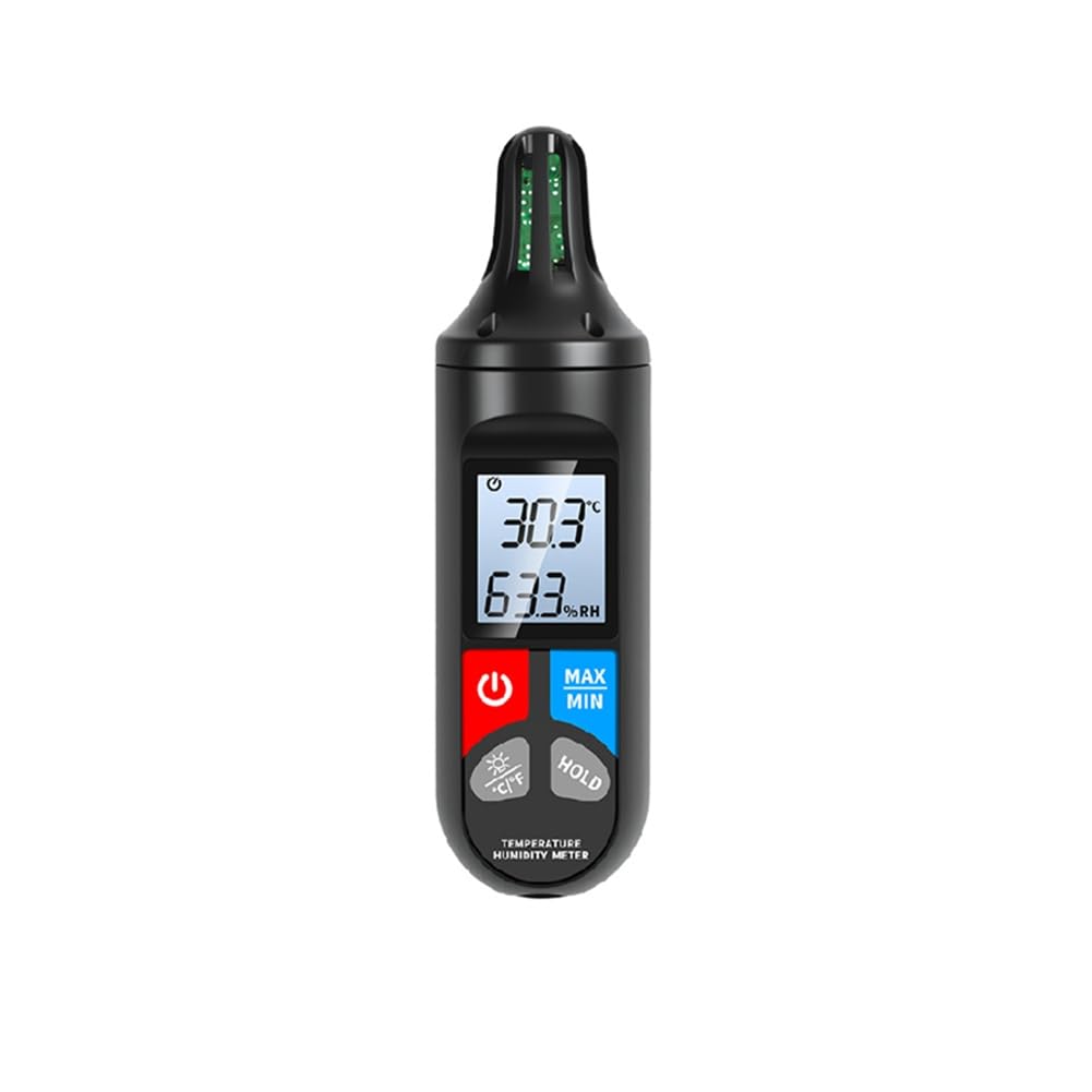 Aundhegrtt As Shown Digital Thermo-Hygrometer Industrial Humidity Detector Handheld Temp Humidity Meter