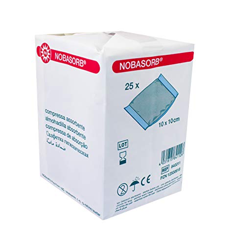 NOBASORB unsterile Saugkompresse Größen:10cmx10cm - 25 Stück