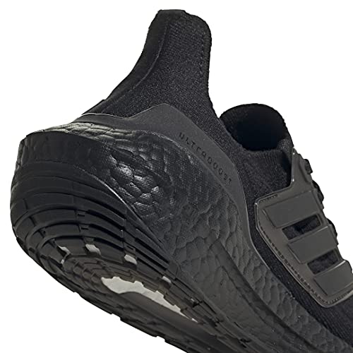 adidas Tênis de corrida feminino Ultraboost 21, Preto/Preto/Preto, 6.5