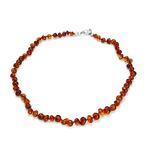 Cocoonme   Collar ámbar con cierre de plata