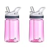 AceCamp Tritan 155149 350ml Leak-Proof BPA Free Sports Bottle with Straw Pink