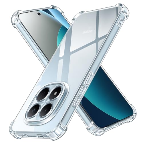 ivoler Funda HD Clara para Xiaomi Redmi Note 15 Pro 4G (No para Redmi Note 15 Pro 5G), Carcasa Protectora Antigolpes Antiarañazos Transparente con Cojín Esquina Parachoques, Suave TPU Silicona Case