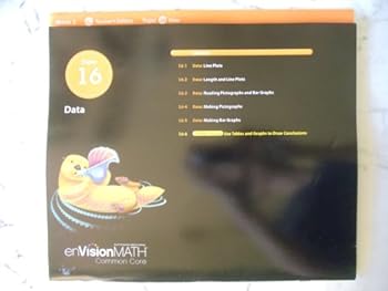 Paperback enVisionMATH Common Core/ Topic 16 Data/ Grade 3 Teacher's Edition Book