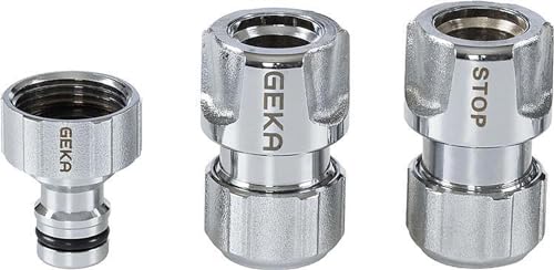 GEKA plus Basisset (kombinierbar mit allen gängigen Stecksystemen und Schlauchtypen für Haus Garten Werkstatt etc.) 46.0887.8