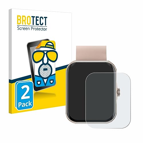 BROTECT Protector Pantalla Anti-Reflejos para Mutoy Smartwatch 1.83" (2 Unidades) Película Mate Anti-Huellas
