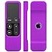OEAGO Protective Case for Apple TV 4K (5th Gen) Remote - Flexible Silicone Cover Lightweight Gel Rubber Case for Apple TV 4K 5th Generation/Apple TV 4th Generation Siri Remote Controller - Purple