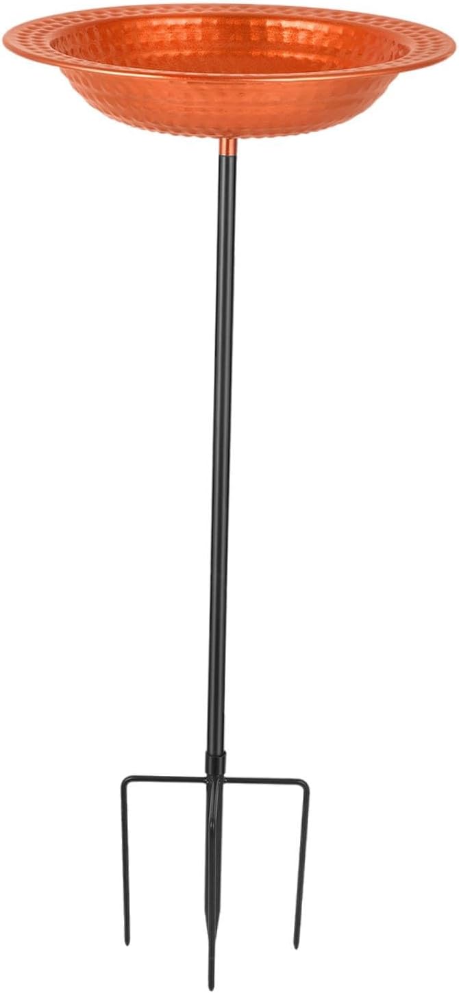 Bird Bath Bowl Decorative with Metal Stake Birdbath Bird Feeder for Backyard Patio
