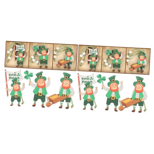 Décorations de fête de la Saint-Patrick en bois pour habiller fenêtres et murs