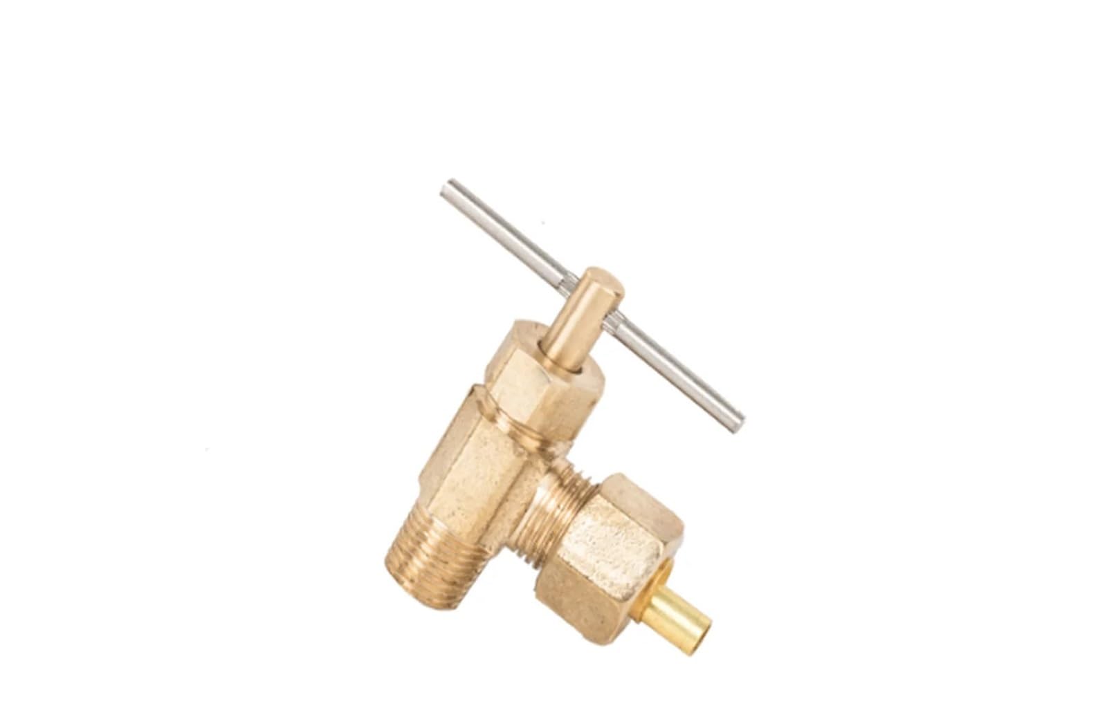 Aynrjkkx One Color Angle Water Flow Control Regulating Lead-Free Angle Ferrule Brass Npt1 / 4