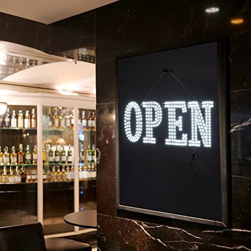 40"X14" Extra Large Led Open Signs For Business, Unique Design Super Bright Open Sign With Hanging Installation, High Visibility Open Sign For Stores Bar Hotel Retail Shops Window Salon Restaurant Office #TOP6