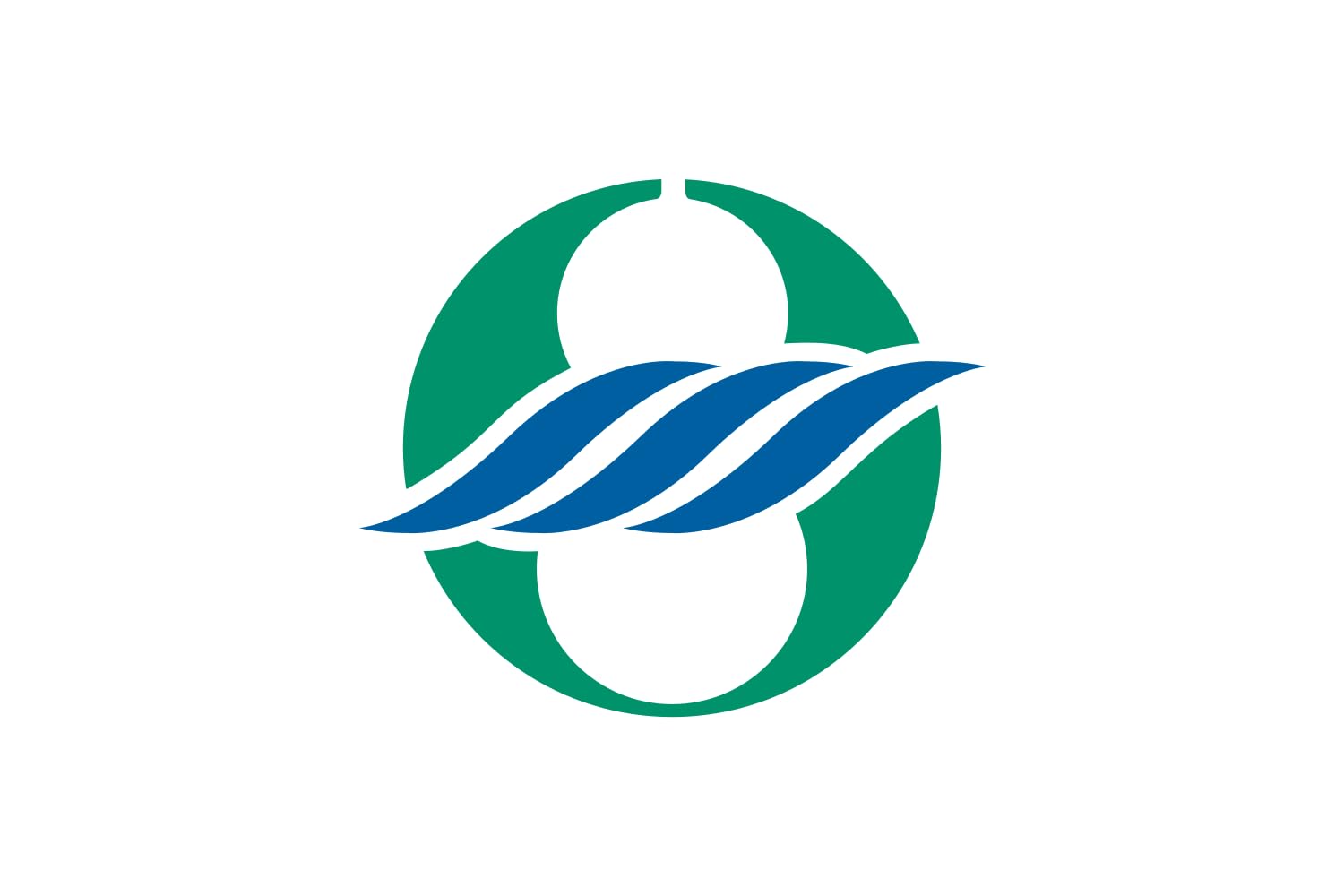 Drapeau XL Nagahama Shiga fond blanc pour décoration intérieure