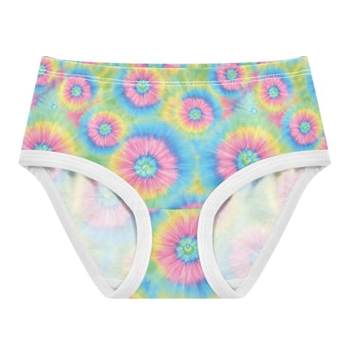 Joisal Cotton Toddler Underwear Floral Vibrant Dye Pink Colorful Girl Panties Cute Colorful Briefs Underpants 2t