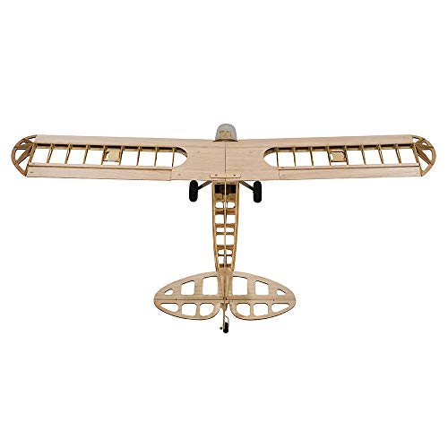Avión RC de madera de balsa de 1.2M Piper J3 Cub KIT con película estructural S0801B 5
