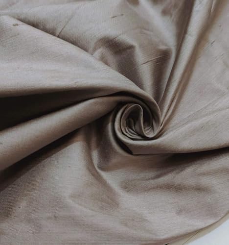 Tissu Dupioni argenté blanc gris de haute qualité pour rideaux chic 137cm