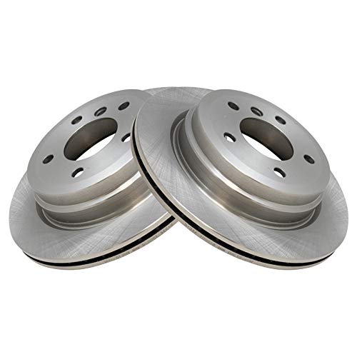 Image of TRQ Rear Brake Pad and Rotor Set Semi Metallic Rotors | For 2007-2013 BMW 328i 2009-2013 328i xDrive 2007-2008 328xi 2013-2015 X1