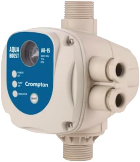 Crompton Automatic Pump Controller AB-15 | Smart Water Pump Controller for Motor Protection | Auto Start-Stop | Dry Run Protection | Energy Saving | Easy Installation | Reliable Performance