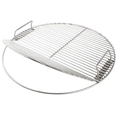 Mydracas Cooking Grate 21.5 inch Kettle Grill Grate 304 Stainless Steel Round Hinged Cooking Grid Grill Accessory Replaces for Weber Original Kettle Series