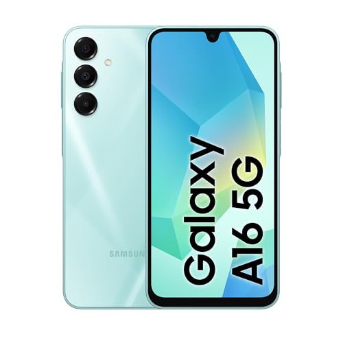 Samsung Galaxy A16 5G, Smartphone Android 14, Display Super AMOLED 6.7 FHD+, 4GB RAM, 128GB, Batteria 5.000 mAh, Resistenza IP54, memoria espandibile fino a 1.5TB, Light Green [Versione Italiana]