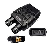 zorvo Digital Night Vision Goggles,Infrared Night Vision Binoculars,984 ft Infrared Night Vision Range Capture Photos & Record Videos Save on 32GB Card for Hunting,Hiking,Wildlife Observation,Camping