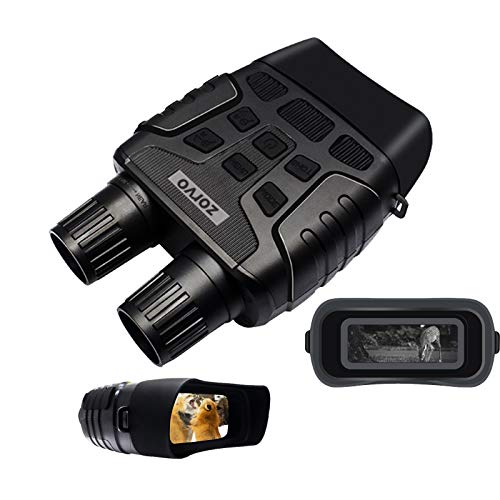 zorvo Digital Night Vision Goggles,Infrared Night Vision Binoculars,984 ft Infrared Night Vision Range Capture Photos & Record Videos Save on 32GB Card for Hunting,Hiking,Wildlife Observation,Camping