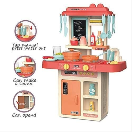 Image of Kids Kitchen Play Set with Lights & Sounds (Sound & Light Kitchen Playset)