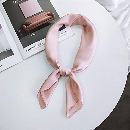 Glamorstar Satin Neck Scarf 6 Packs Square Handkerchief For Women (Set Of 6) #TOP1