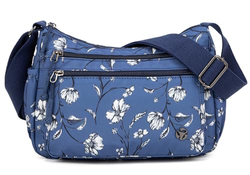 Image of Pealwel Casual Crossbody Bag with Anti Theft Pocket - Women Lightweight Water-Resistant Purse Bag