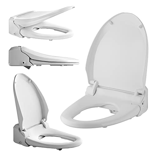 BioBidet USPA 6800 Adjustable Bidet Toilet Seat with Wireless Remote, Dual Nozzle, Side Panel Function and Dryer, White, Elongated - Thumbnail 6