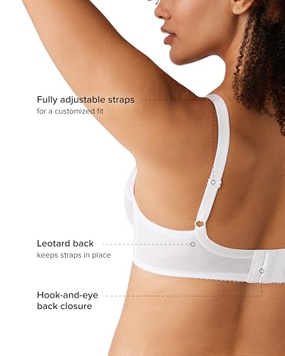 Image of Wacoal Women's Retro Chic Unlined Mesh Full Coverage Underwire Bra, 855186