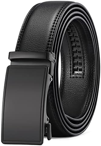 SENDEFN Mens Leather Belt Rotated Buckle Reversible Casual Jeans Dress Belts 1.25" Wide With Gift Box
