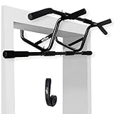 WolfGrips Klimmzugstange für Türrahmen zum Einhängen ohne Schrauben, Pull Up Bar mit Rutschfesten Griffen, Profi inkl. Widerstandsband