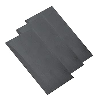 Graphite Sheet Foil Plate - 10mm Thickness, 3pcs for Conductive Heat Dissipation and Laboratory Use70mmx30mmx10mm