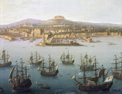 Tableaux peinture sur toile Charles de Bourbon décoration murale Antonio Joli 60x90cm