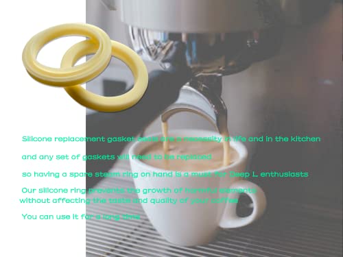 54Mm Silicone Steam Ring, Grouphead Gasket Replacement Part For Breville Espresso Machine 878/870/860/840/810/500/450/ Sage 500/870/875/880/810/878 (2 Pack) #TOP3