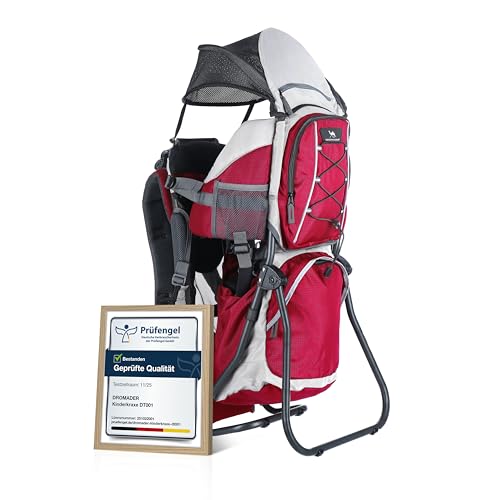 Dromader Kraxe Kindertrage bis 22kg - Baby Rückentrage Wandern mit...