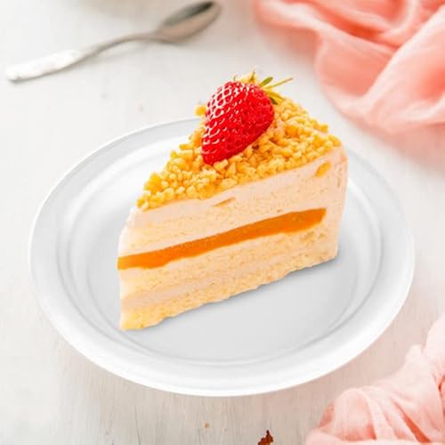 Cloud Restaurant Supplies [Sale: $14.90] 100% Compostable 7 Inch Heavy-Duty Plates [125 Pack] Eco-Friendly Disposable Sugarcane Paper Plates #TOP4